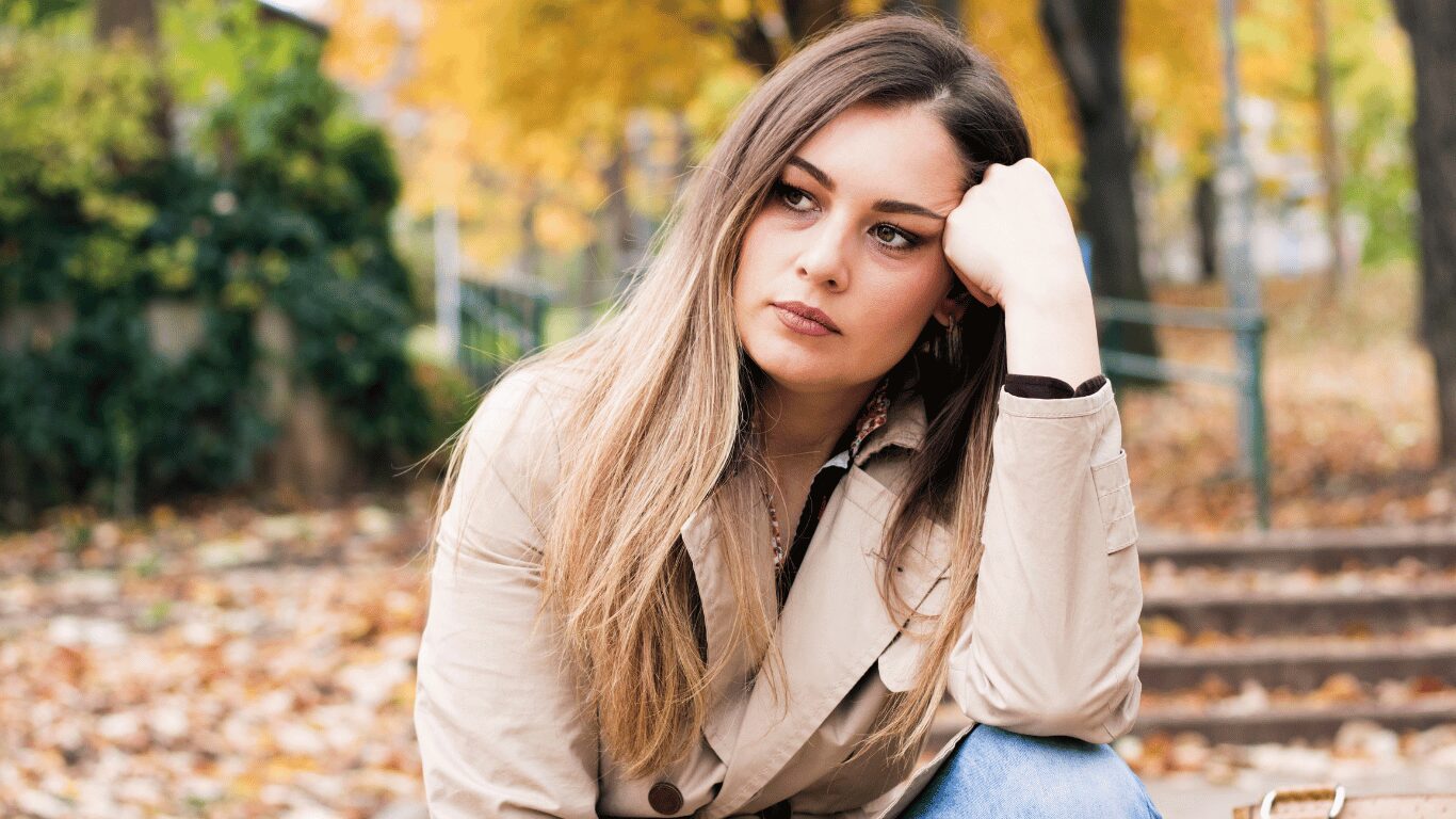 indifferent woman