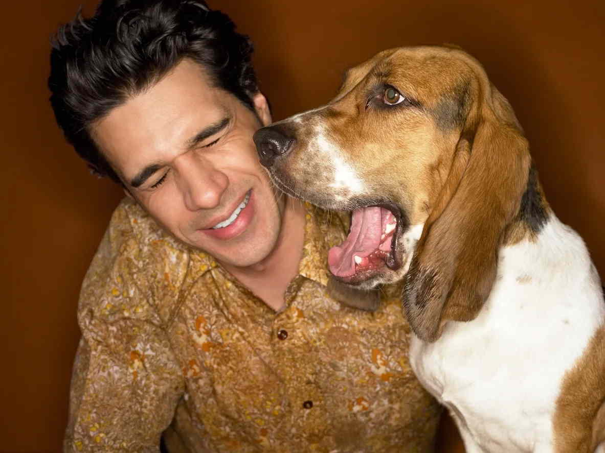man and his dog fighting anxiety