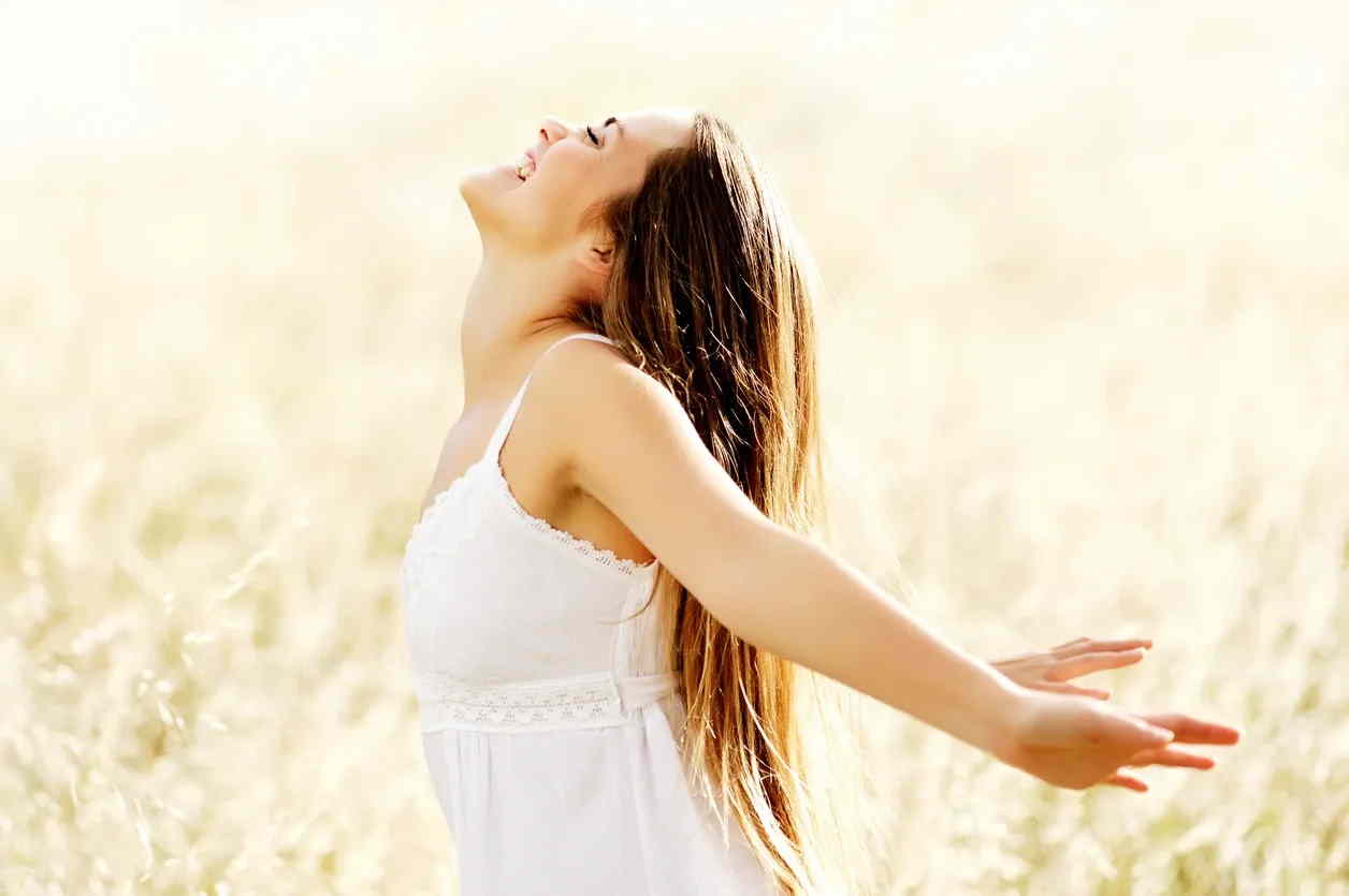 woman happy